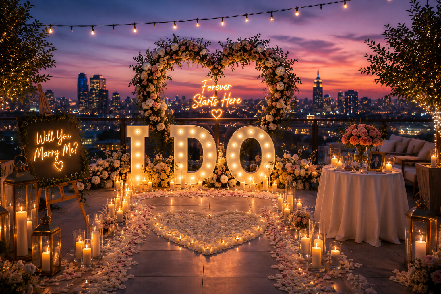 Wedding ceremony aisle
